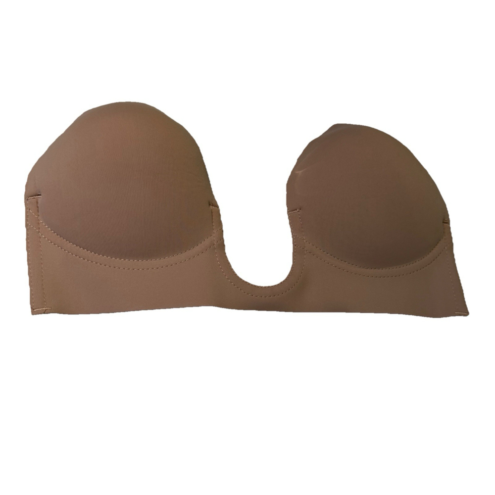 Victoria’s Secret Invisible Plunge Push Up Bra Ultra Low Cut Nude C